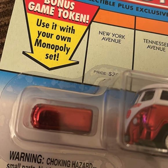 Vintage Die-cast Johnny Lightning Monopoly Volkswagen Bus Van Red Silver… - Picture 3 of 7